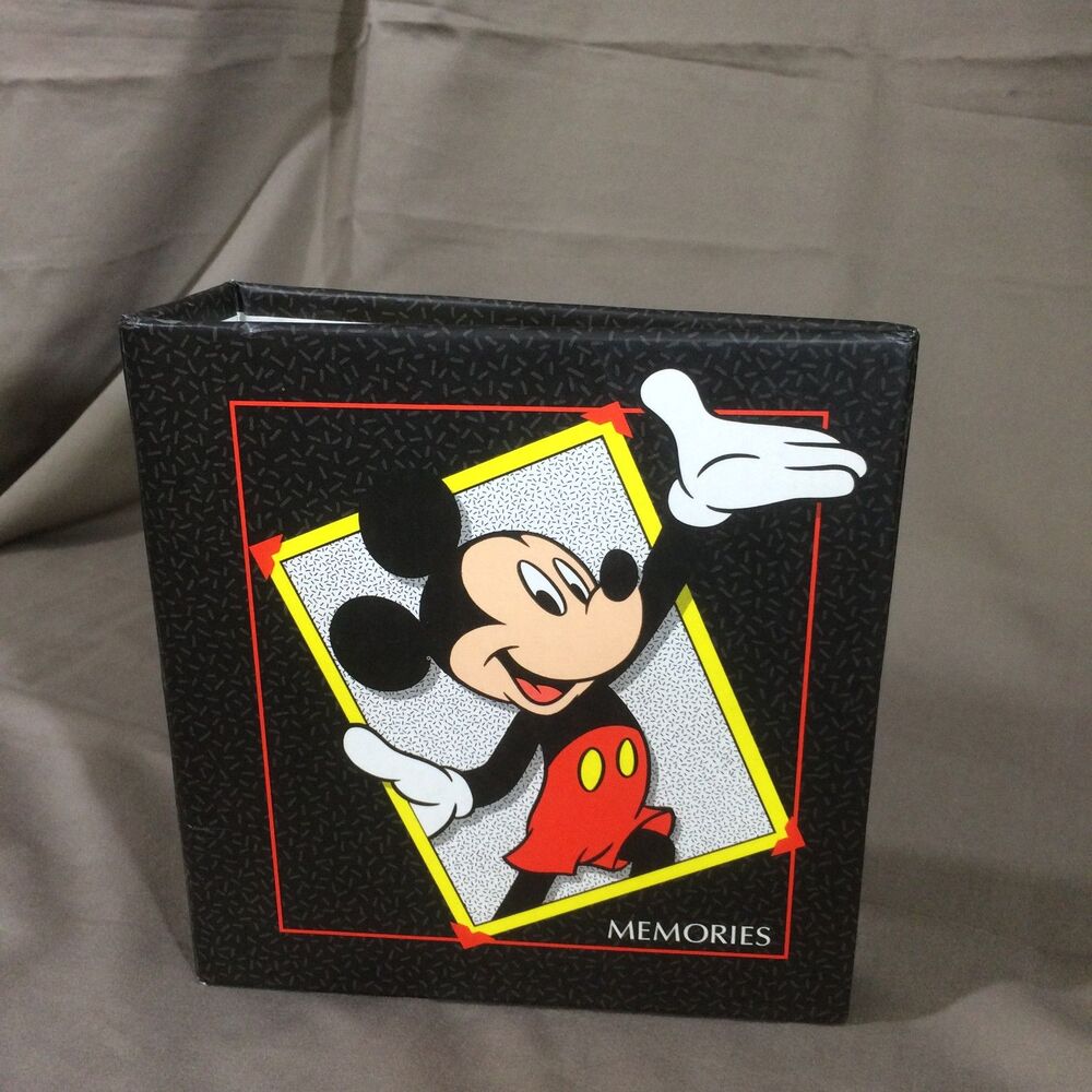 Vintage 90s Disney Mickey Mouse Memories Photo Album Holds 80 Photos